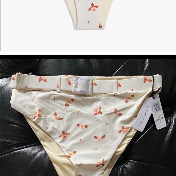 WeWoreWhat Swim Lily Top Flowers and Emily Bottom - Picture 9 of 11